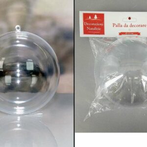 Pallina Trasparente da decorare 130 mm *