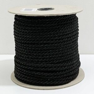 Cordoncino 3 Capi Nero 5 mm x 50 mt *