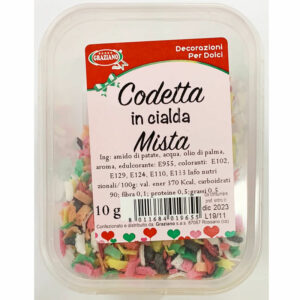 Codetta in Cialda Multicolore 10 grammi *