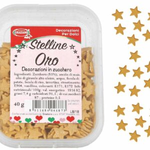 Stelline di Zucchero Oro 40 grammi *