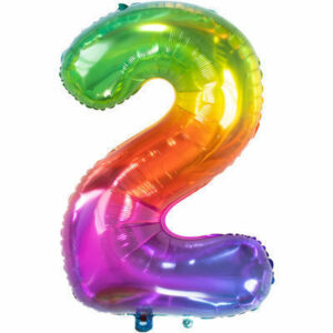 Palloncino Mylar 86 cm Yummy Gummy Rainbow numero 2 *