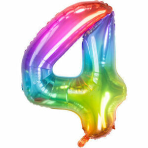 Palloncino Mylar 86 cm Yummy Gummy Rainbow numero 4 *