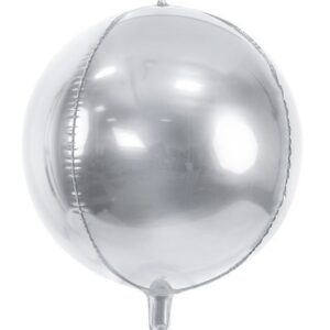 Palloncino Mylar Sfera 16” 40 cm Argernto *