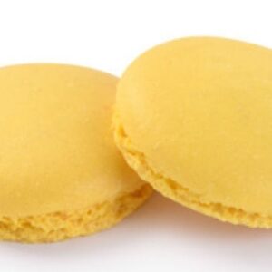 8 Macarons diametro 3,5 cm Giallo – 4 coppie *