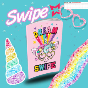 Maxi Quaderno Swipe Unicorno Rigo A – 31 fogli *