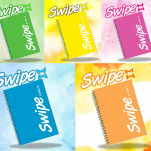 Quaderno A5 con Spirale Swipe Fluo 5 mm – 80 fogli *