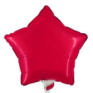 Palloncino Mylar 9” 23 cm Stella Rossa*