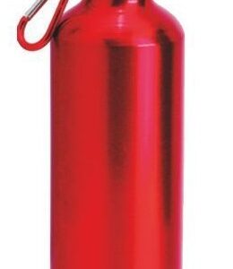 Borraccia in Alluminio 500 ml con moschettone Rosso*