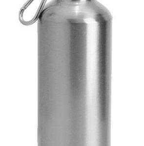 Borraccia in Alluminio 500 ml con moschettone Silver*