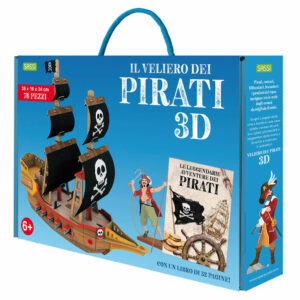 Puzzle il Veliero 3D e Libro Le Leggendarie Avventure dei Pirati *