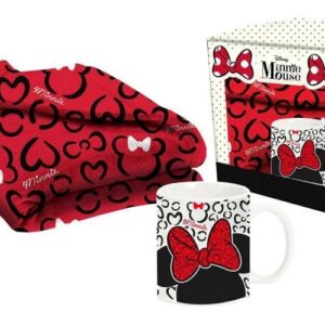 Tazza in Ceramica Minnie + Coperta in confezione Regalo