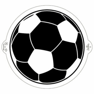 Stencil Pallone da Calcio diametro 25 cm *