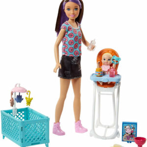 Barbie Babysitter Pappa e Culla