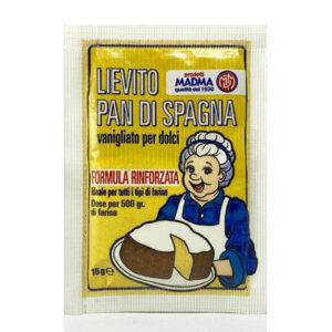 Busta di Lievito di Pan di Spagna Vanigliato per dolci 15 grammi *