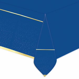 Tovaglia in plastica 140 x 270 cm Blue Gold *