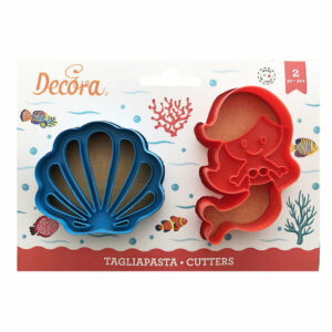 Set 2 Tagliapasta Sirena e Conchiglia in plastica *