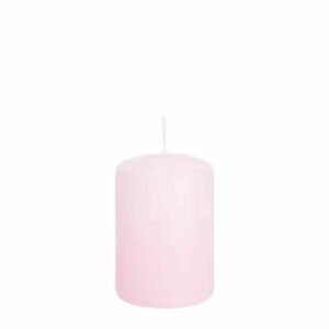 Candela Cilindro altezza 8 cm diametro 6 cm Rosa Baby *