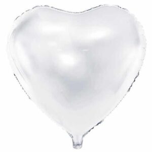 Palloncino Mylar 18” 45 cm Cuore Argento *