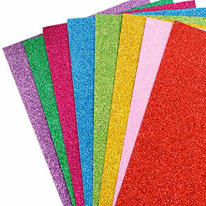 Foglio Crepla Glitterata Rossa 60×40 cm *