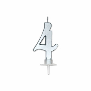 Candela Italic Metal Argento numero 4 *