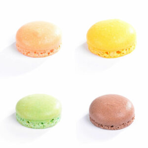 16 mini Macarons 2 cm colori assortiti – 8 coppie *