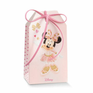 Scatola portaconfetti Tag rosa Minnie Ballerina 5,5×3,5×10 cm 10 pezzi *