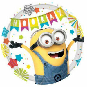 Piatti in carta 23 cm Minions conf da 8 pz