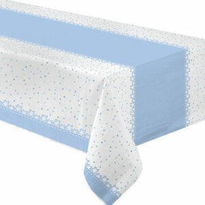 Tovaglia carta 120×180 cm Baby Stelle Azzurro *