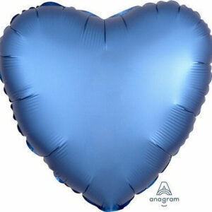 Palloncino Mylar 17″ 42 cm Cuore Satinato Blu Cobalto