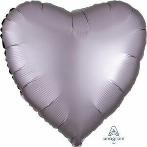 Palloncino Mylar 17″ 42 cm Cuore Satinato Grigio