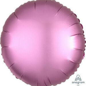 Palloncino Mylar 17″ 42 cm Tondo Satinato Rosa