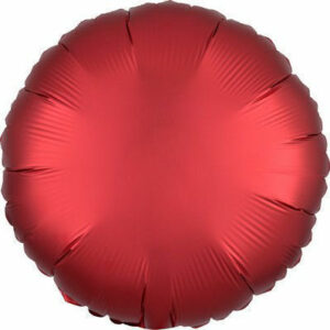 Palloncino Mylar 17″ 42 cm Tondo Satinato Rosso Sangria