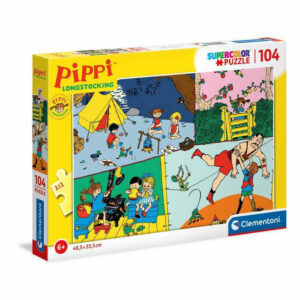 Puzzle 104 Supercolor Pippi Calzelunghe *