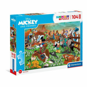 Puzzle 104 Maxi Supercolor Mickey and Friends *