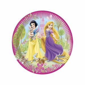 Piatti in carta 19,5 cm Principesse Disney 8 pezzi *