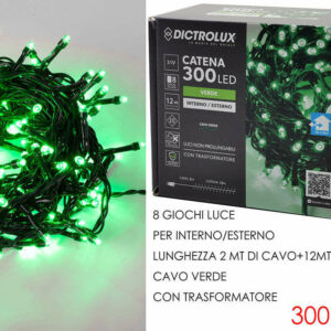 300 luci Led da esterno Verde programmabili *