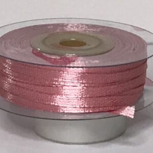 Rotolo Nastro Doppio Raso Rosa Antico 3 mm 50 metri *