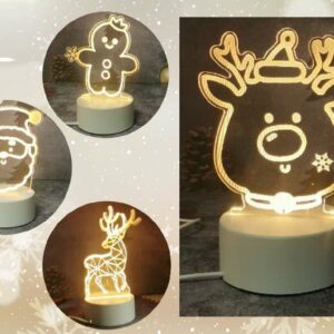 Lampada sagomata Christmas plexiglass con LED *