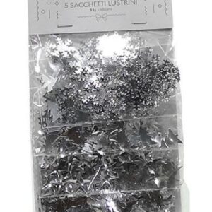 Confetti da tavola Natalizi Argento 5×53 grammi *