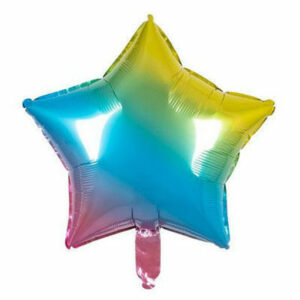 Palloncino Mylar Stella Arcobaleno 40×45 cm *