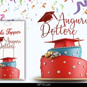 Cake Topper Auguri Dottore *