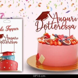 Cake Topper Auguri Dottoressa *