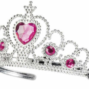 Tiara Corona Principessa Argento con cuori *