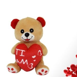 Peluche 18 cm Orso con cuore *