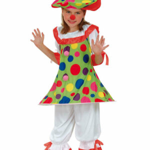 Costume Bambina Monella Clown 7/9 anni *