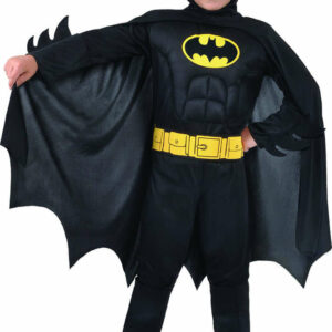 Costume Bambino Batman con muscoli 10/12 anni *