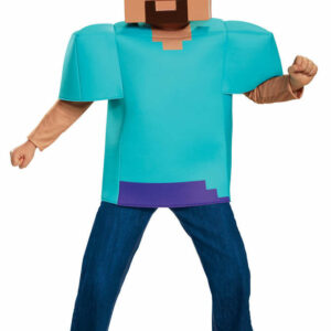 Costume Bambino Minecraft Steve 3D 4/6 anni