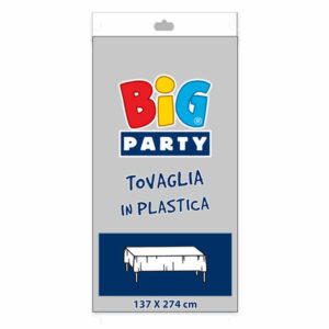 Tovaglia in plastica Argento 137×274 cm *