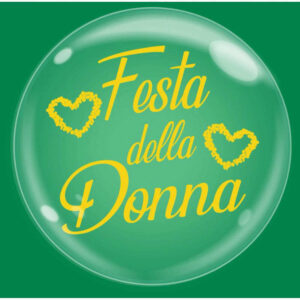 Palloncino Bubble 18” 45 cm Festa della Donna *