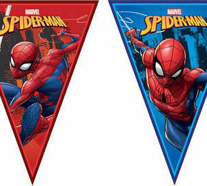 Festone Bandierine triangolari Spiderman 2,30 metri *